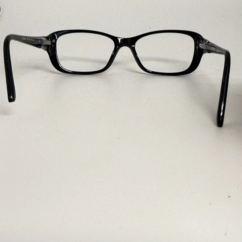 Vogue VO 2842-B W44 Black Rectangular Eyeglasses Frames 51-16-135 Crystal Detail